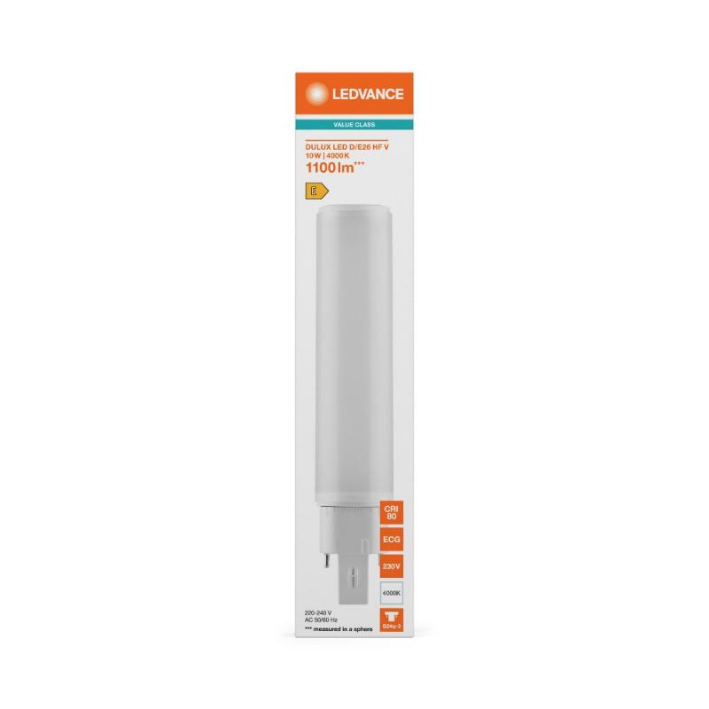 Ledvance DULUX G24q-3 LED HF & AC Kompaktlampe 10W wie 26W 4000K EVG